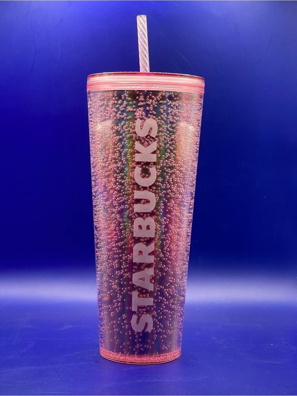 Starbucks Holiday 2020 collection "Coral Reef Bubble Tumbler with Straw NWOT